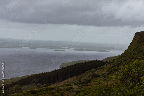 Magho viewpoint, Lower Lough Erne, Navar forest drive, Lakeland, County Fermanagh, Northern Ireland photo