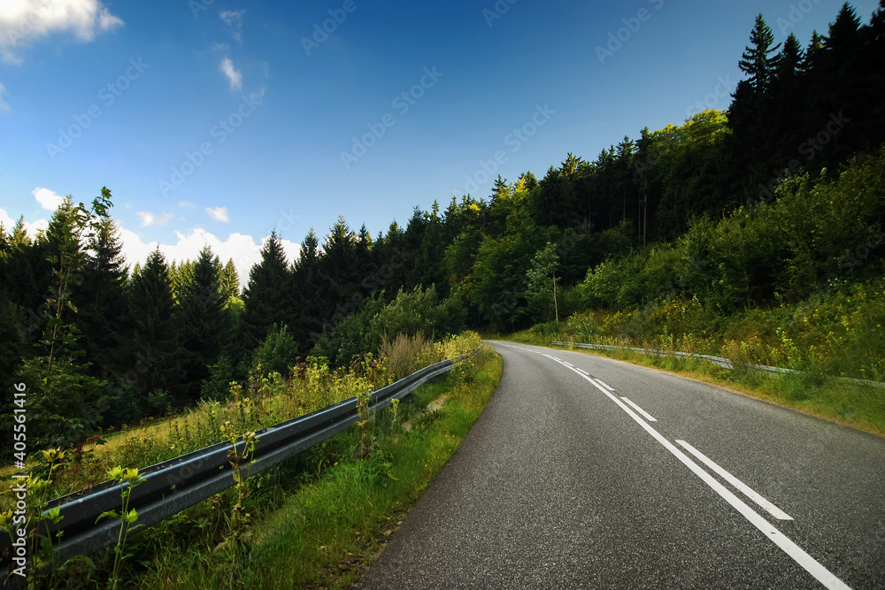 Road from Duszniki to Zieleniec, Klodzko Valley