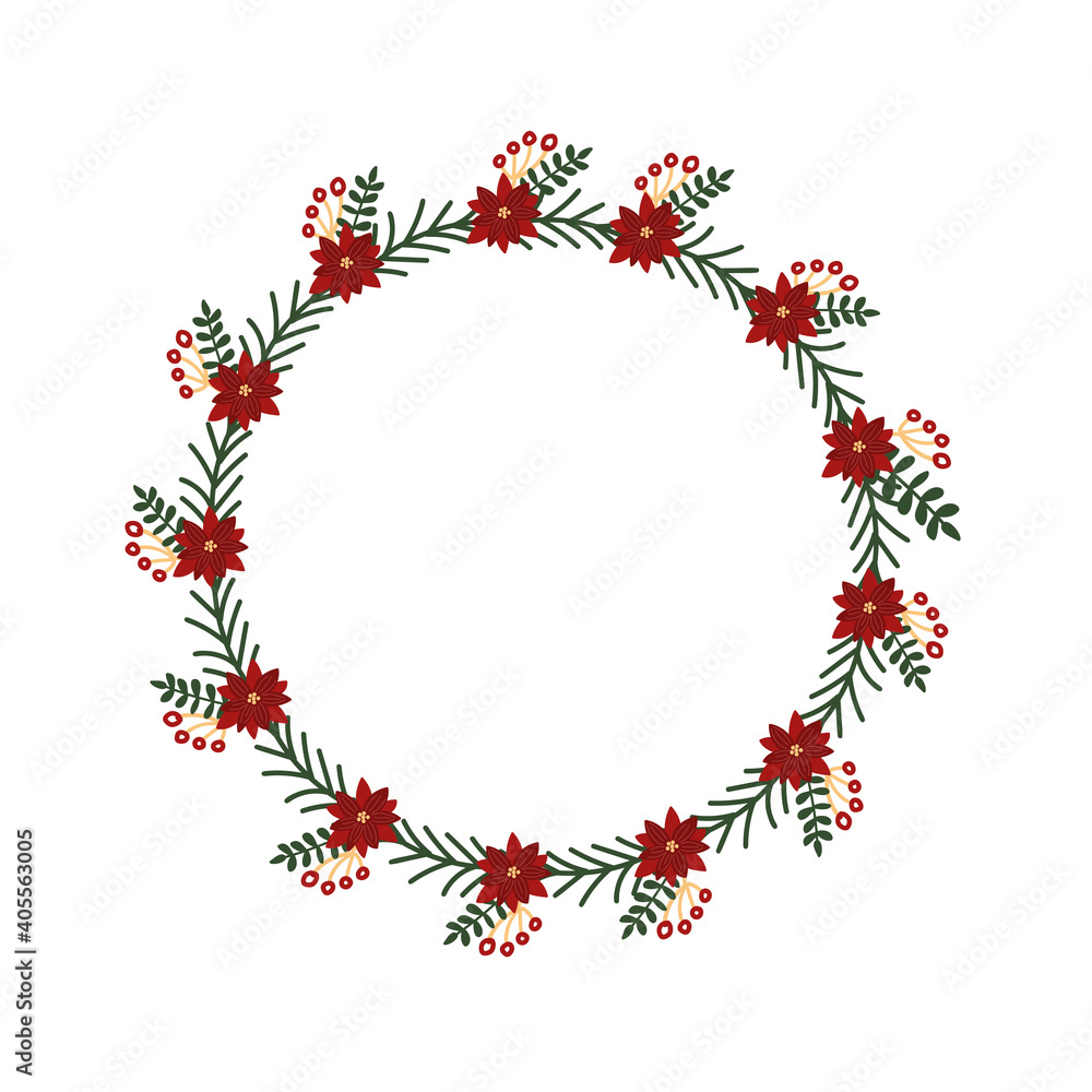 Floral or Botanical Christmas Wreath Floral or Botanical Christmas Wreath