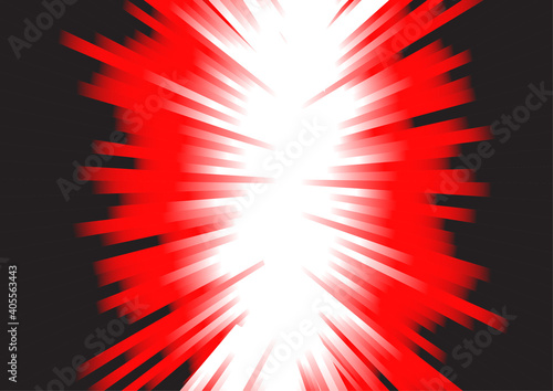 Vector : Abstract red stripes on white background