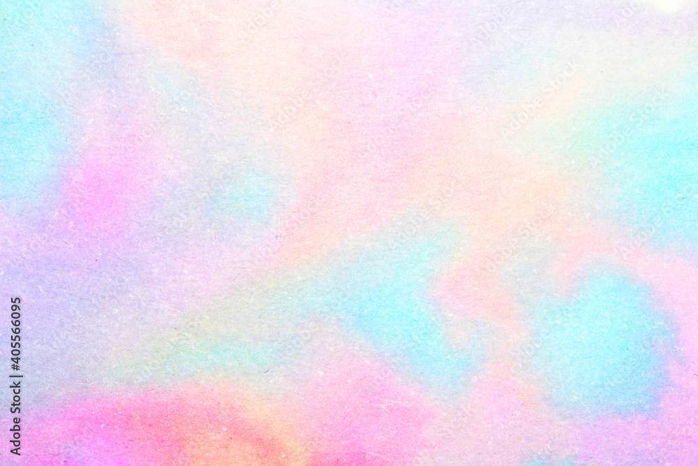 Gentle Pastel Colour Watercolour Paint Background on White Paper