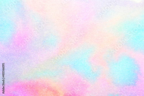 Gentle Pastel Colour Watercolour Paint Background on White Paper photo