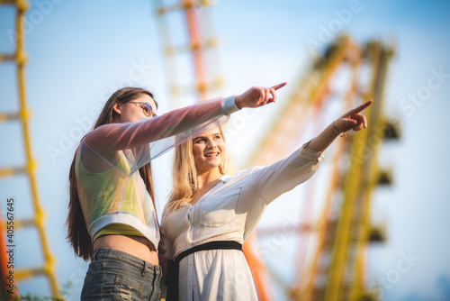 LGBT concept, Young women a...