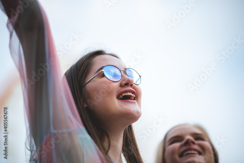 LGBT concept, Young women a...