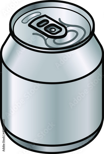 A small generic unlabelled aluminium drink can - 200/237 mL - 7.0/8.3 fl oz - 6.8/8.0 US fl oz.