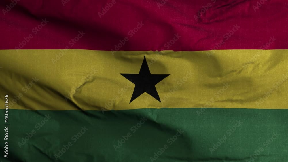 Ghana Flag Textured Waving Background 4K Stock Video | Adobe Stock