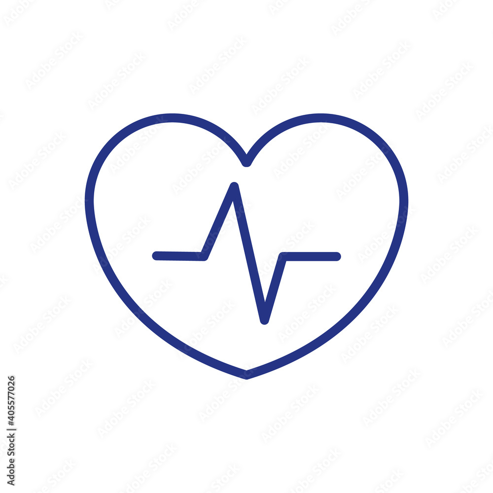 Heart with pulse RGB color icon. Medcal help for your body organs. Clinical treatment process for different patients. Modern medicaments for curing diseases. Isolated vector illustration Heart with pulse RGB color icon. Medcal help for your body organs. Clinical treatment process for different patients. Modern medicaments for curing diseases. Isolated vector illustration