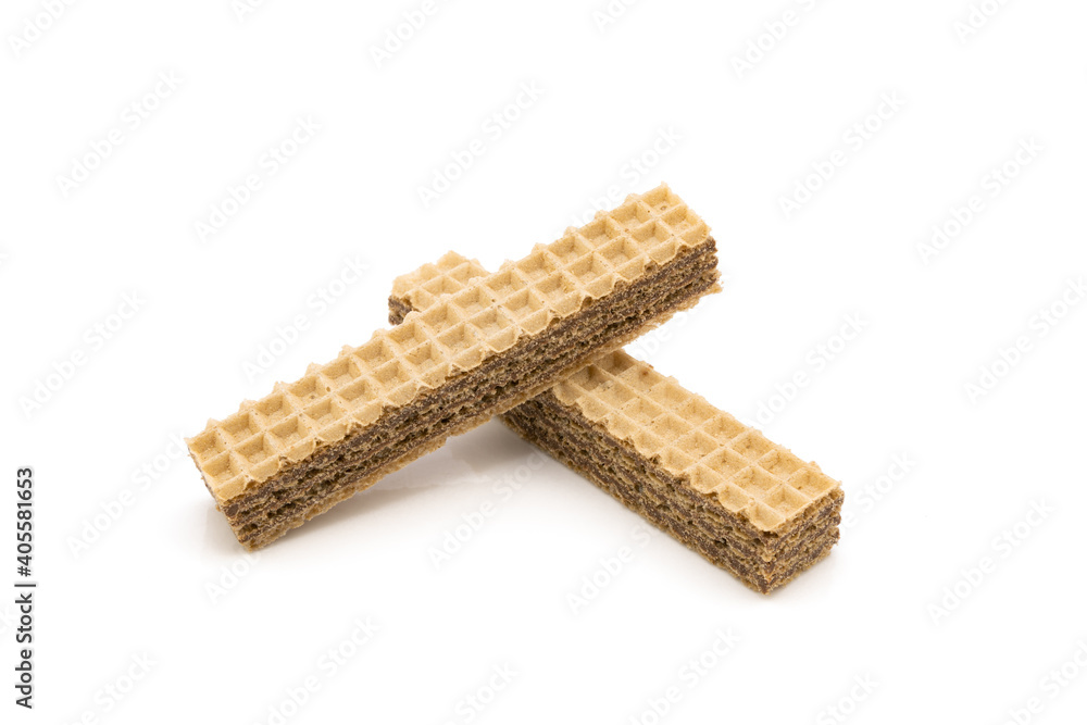 wafle z kremem kakaowym