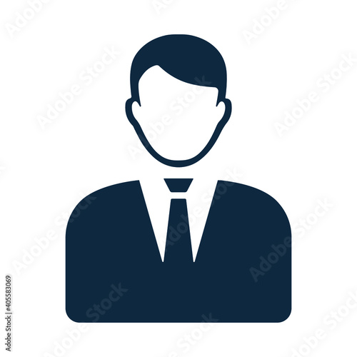 Man, customer, person, manager icon. Simple vector graphics.