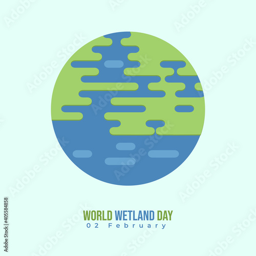 World wetland day vector illustration
