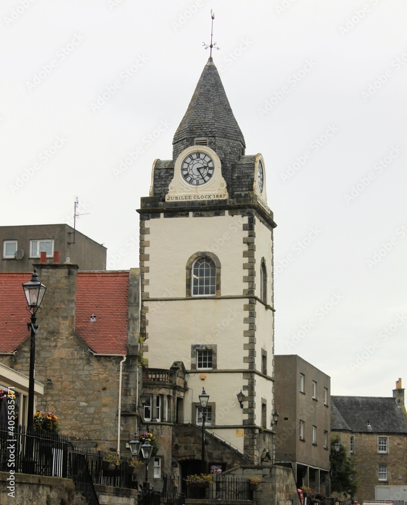 A view of Queensferry in Scotland near the Firth of Forth