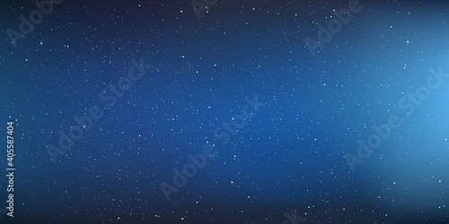 Astrology horizontal star universe background. The night with nebula in the cosmos. Milky way galaxy in the infinity space. Starry night with shiny stars in the sky. Vector illustration.