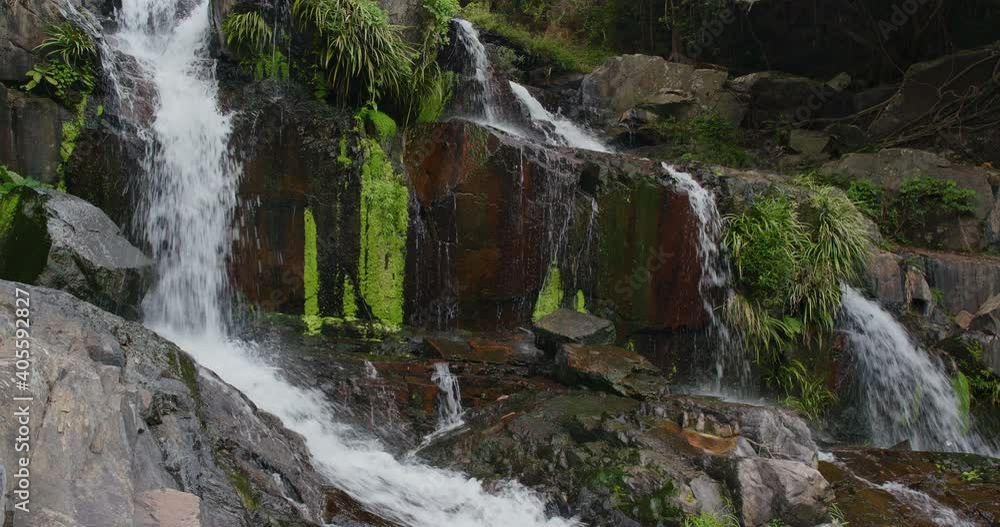Beautiful waterfall in rain forest Beautiful waterfall in rain forest