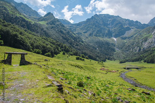 Huge and beautiful Pyrenees landscape