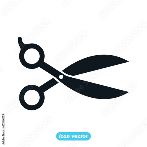 scissor icon template color editable. scissor symbol vector illustration for graphic and web design.