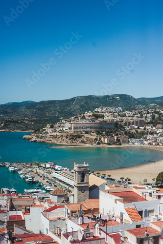 View of the sea in Peñiscola, Spain
