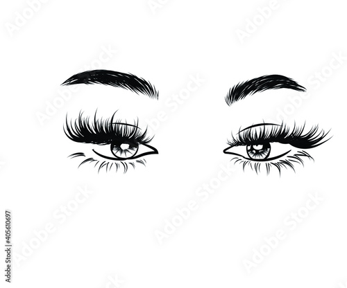 abstract, applying, art, beautiful, beauty, black, design, detailed, drawing, extension, eye, eyeball, eyebrow, eyebrows, eyelash, eyelashes, eyeliner, face, fashion, female, girl, graphic, grooming, 