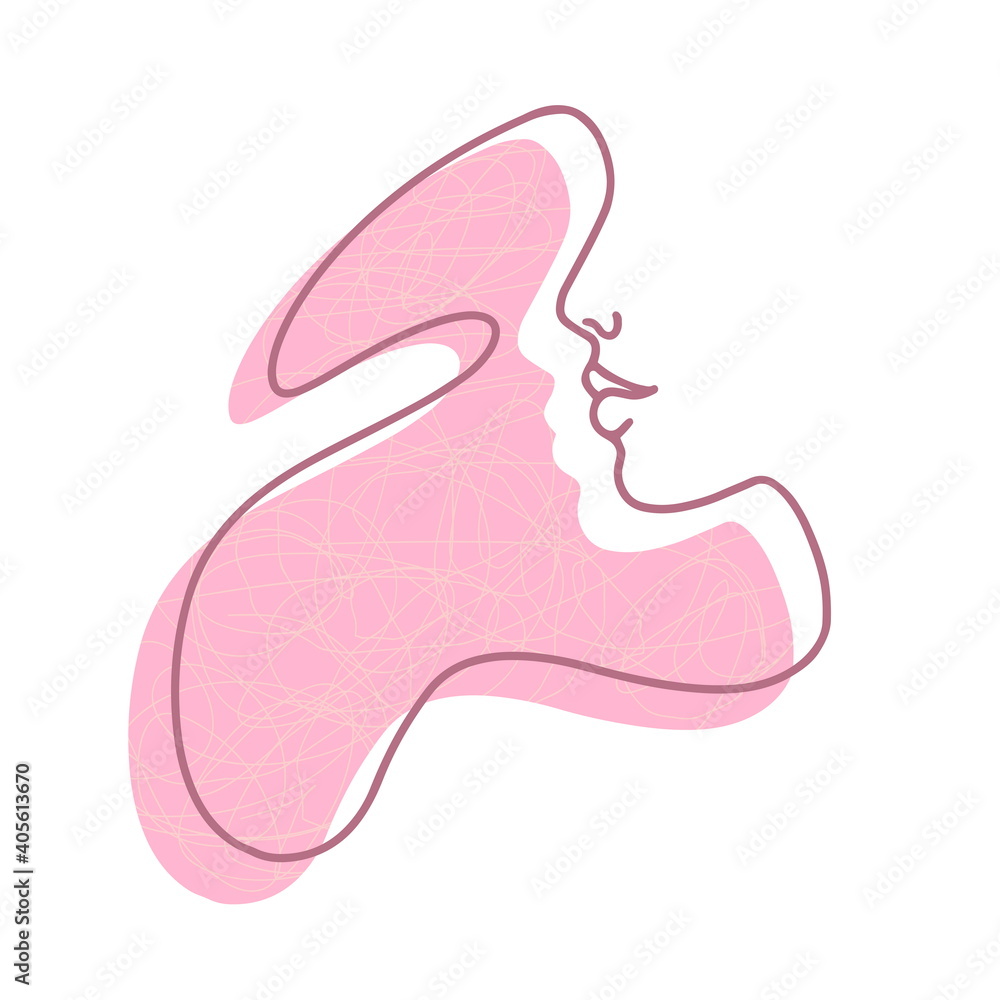 abstract female face abstract female face