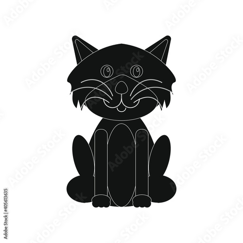 children's drawing of stray cat