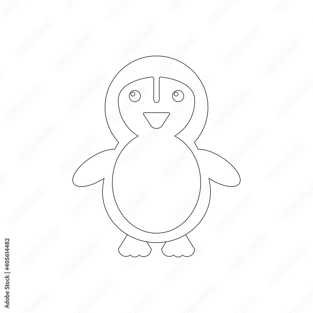 children's drawing of a cute penguin baby children's drawing of a cute penguin baby