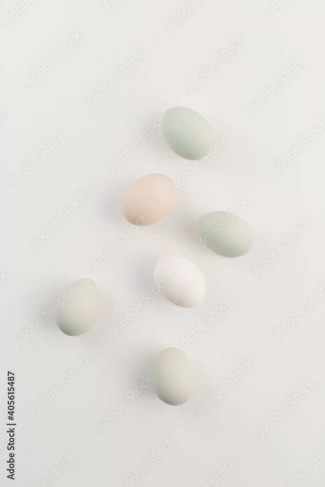 organic eggs on white background organic eggs on white background