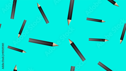 Pencil with rubber eraser icon seamless pattern background. Highlighter illustration. Pencil symbol pattern