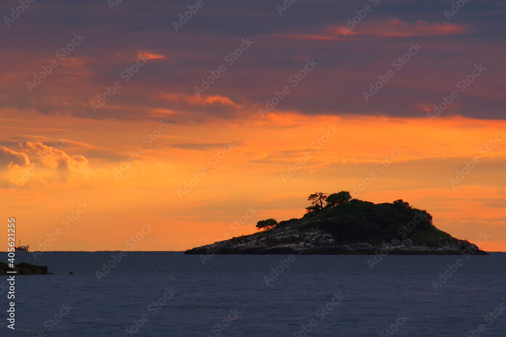 Seascape on the Istrian Coast, republic of Croatia, Europe