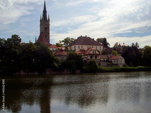 Název: Church of St. Peter and Paul, and town Čáslav, Czech Republic