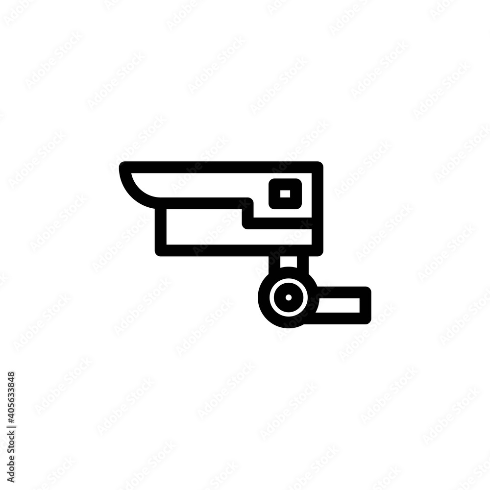 cctv outline Icon. internet of think vector illustration on white background cctv outline Icon. internet of think vector illustration on white background