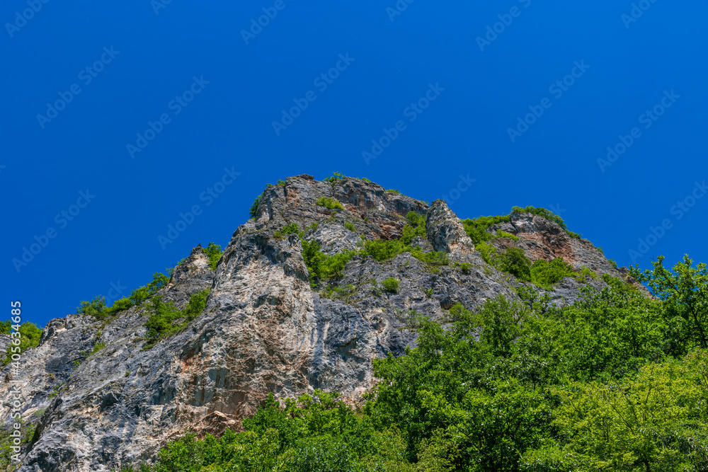 mountain and blue sky