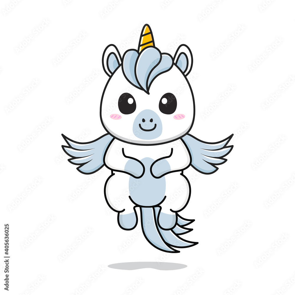 cute little pegasus flying vector cute little pegasus flying vector