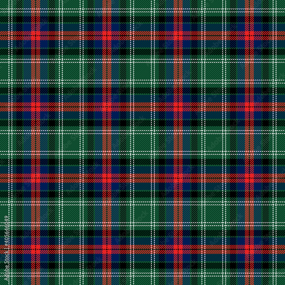 Tartan plaid. Scottish pattern in red, green and black cage. Scottish cage. Traditional Scottish checkered background. Seamless fabric texture. Vector illustration Tartan plaid. Scottish pattern in red, green and black cage. Scottish cage. Traditional Scottish checkered background. Seamless fabric texture. Vector illustration