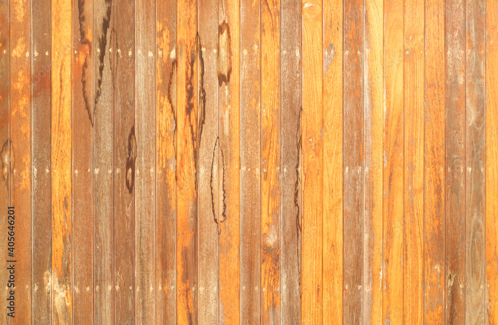 Fototapeta premium Old wooden planks wall vintage texture abstract for background