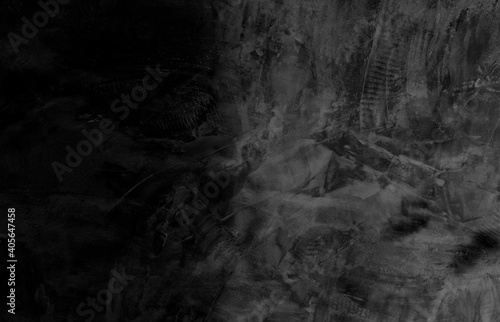 Black wall texture rough background dark concrete floor or old grunge background with black