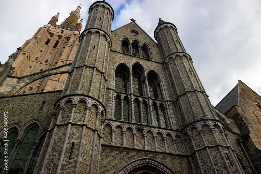 Uma igreja em Bruges, Belgica