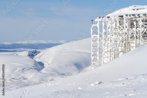 Bild auf Leinwand Beyond the Arctic Circle, Khibiny mountain range, Russian landscape