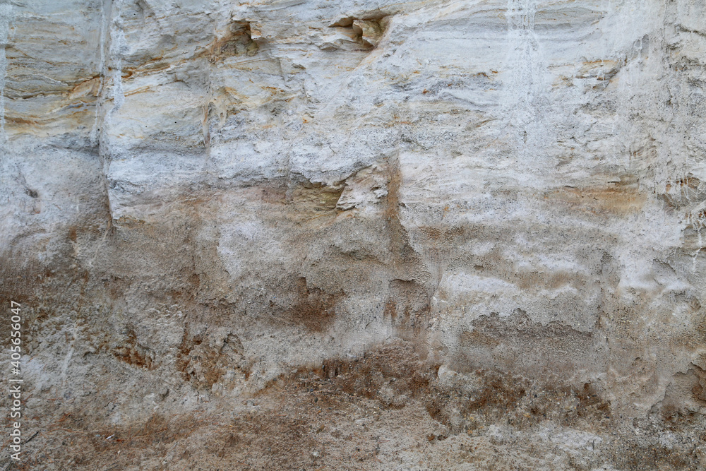 Obraz premium Texture of the dried earth with clay and sand, close-up. Dry cracked earth background, clay desert texture.
