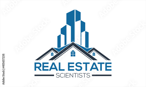 Real estate scientists logo design