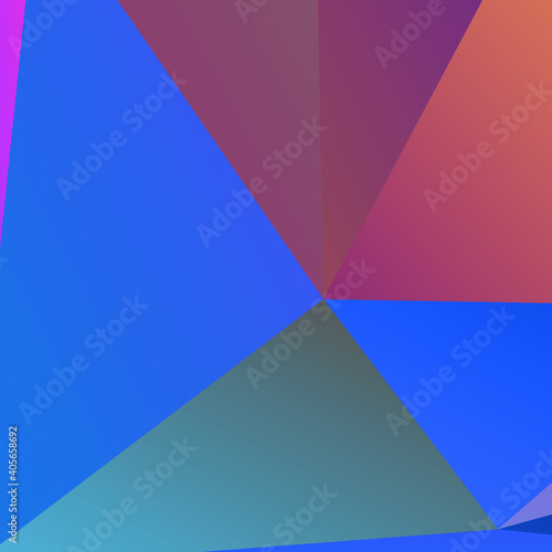 Abstract Multicolor Polygon Background Design, Abstract Geometric Origami Style With Gradient