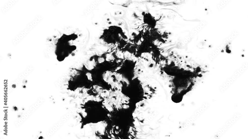 Abstract Ink Drops Spread On Wet Paper Abstract Ink Drops Spread On Wet Paper