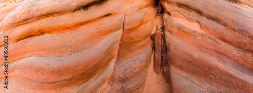 Canvastavla Colorful Swirling Patterns on The Wall of Pastel Canyon On The Kaolin Wash, Vall