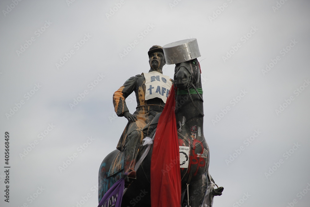 Fototapeta premium General Baquedano del pueblo