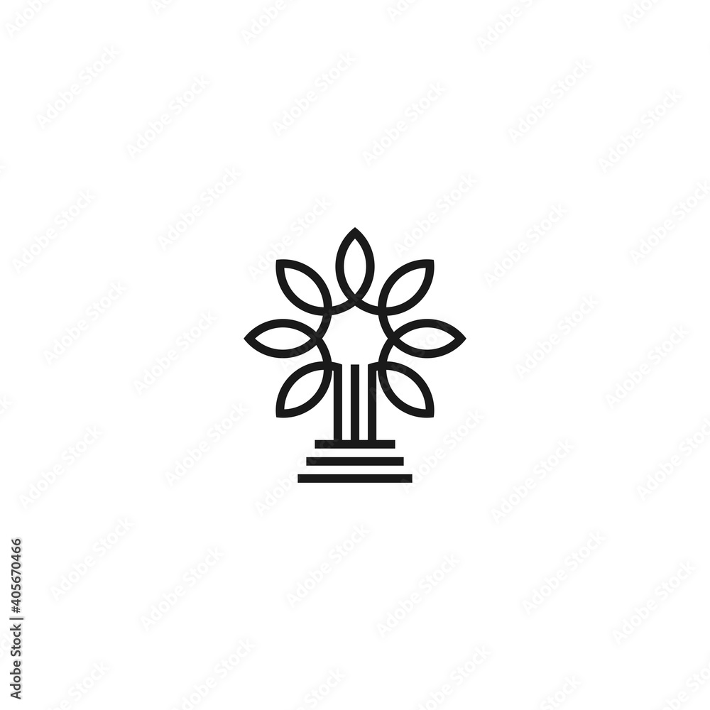 Lotus tree law office with fine lines Lotus tree law office with fine lines