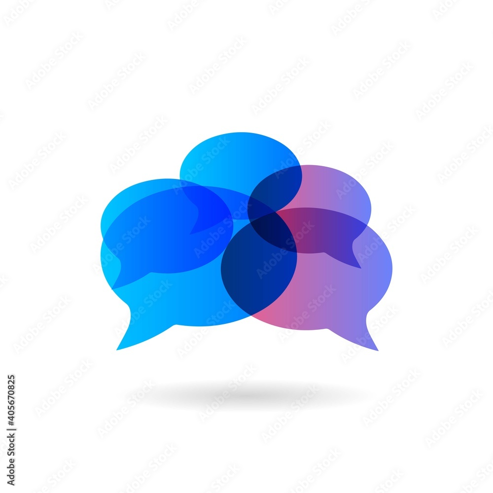 Speech bubble icon Logo template vector illustration Speech bubble icon Logo template vector illustration