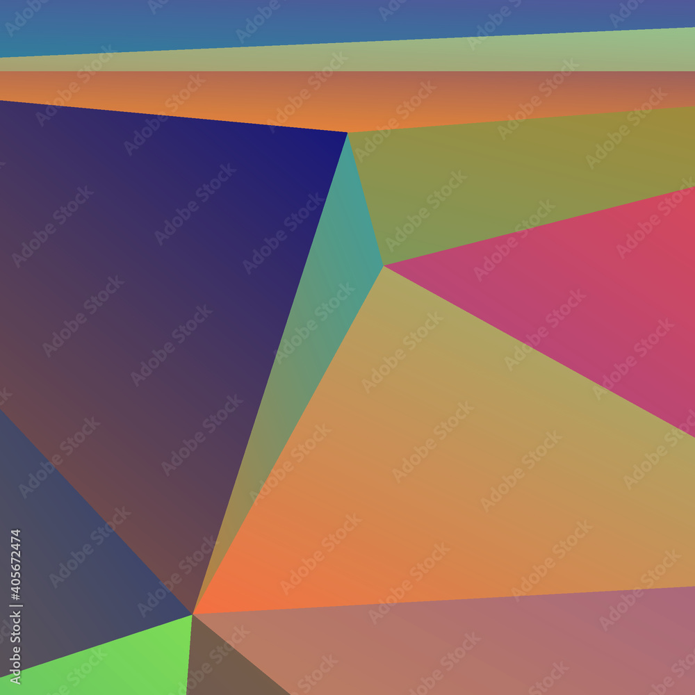 Fototapeta premium Abstract Color Polygon Background Design, Abstract Geometric Origami Style With Gradient