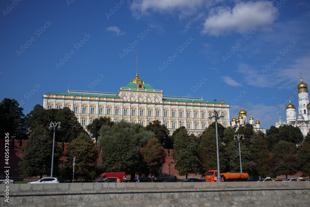 The palace on the territory of the Kremlin. Moscow