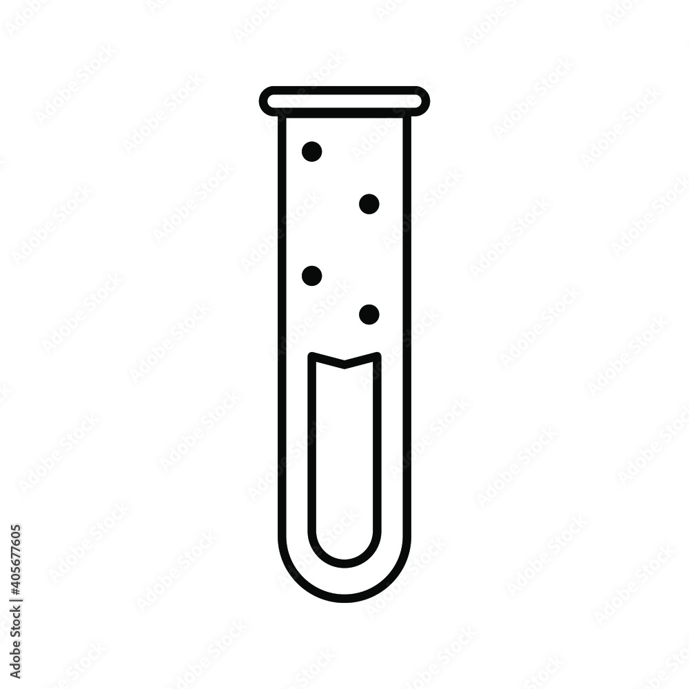 Chemical flask and Test tube outline and filled vector icon sign symbol color editable Chemical flask and Test tube outline and filled vector icon sign symbol color editable