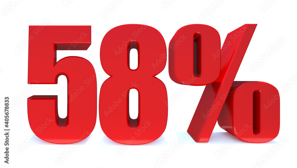 58 Percent off 3d Sign on White Background, Special Offer 58% Discount Tag, Sale Up to 58 Percent Off,big offer, Sale, Special Offer Label, Sticker, Tag, Banner, Advertising, offer Icon 58 Percent off 3d Sign on White Background, Special Offer 58% Discount Tag, Sale Up to 58 Percent Off,big offer, Sale, Special Offer Label, Sticker, Tag, Banner, Advertising, offer Icon