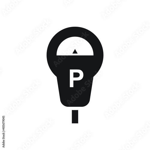 Parking meter icon design isolated on white background. vector illustration