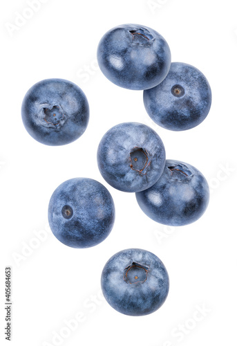 Blueberry isolated on white background